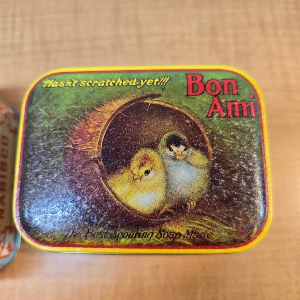 3 Retro Reproduction Bristol Ware Tins 1983 Bon Ami, Heinz, Nabisco Great Shape!